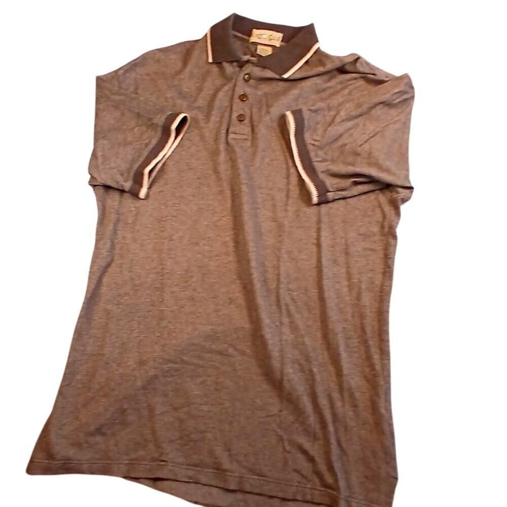 Hunt Club Men's Two-Tone Gray Short Sleeve Shirt - M